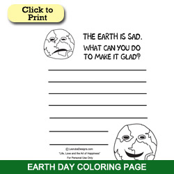 free earth day printable list of what i can do to help the planet