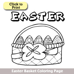 easter coloring sheet