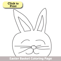 easter bunny coloring page