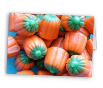 candy corn design halloween card