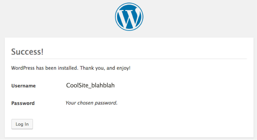 wordpress-installation-success