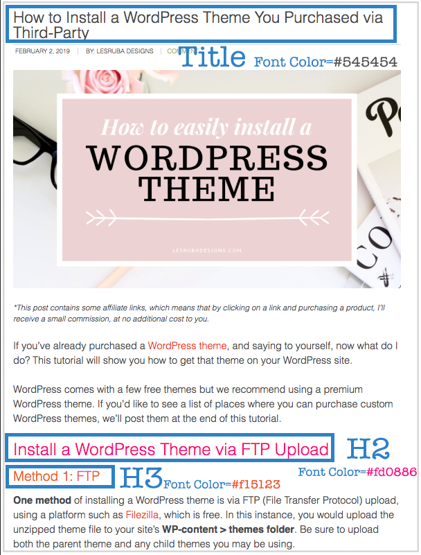 how to make changes to a wordpress theme modern blogger pro by pretty darn cute