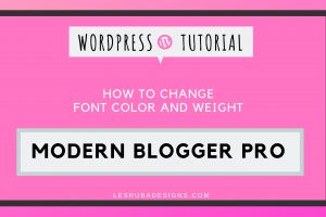 wordpress tutorial modern blogger pro theme