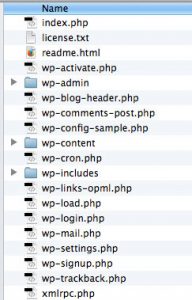 wordpress files