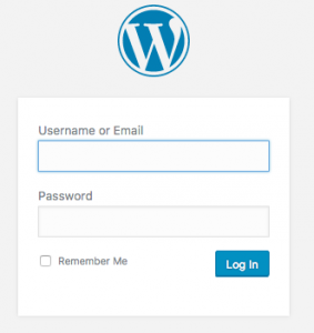 wordpress login