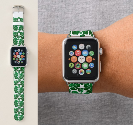 monstera leaves Apple Watch