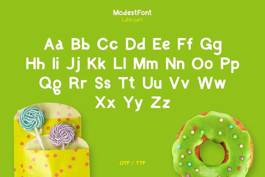 Modest Font Creative Market