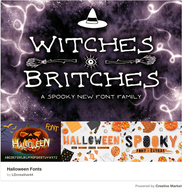 Halloween Font collection Creative Market