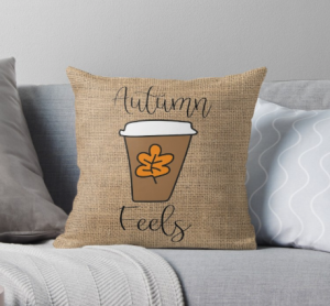 Rustic Autumn Throw Pillow