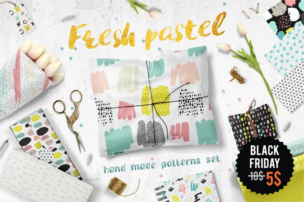 Fresh Pastel Patterns Creative Market
