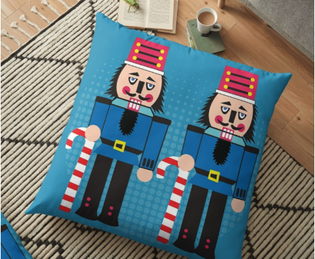 nutcracker floor pillow