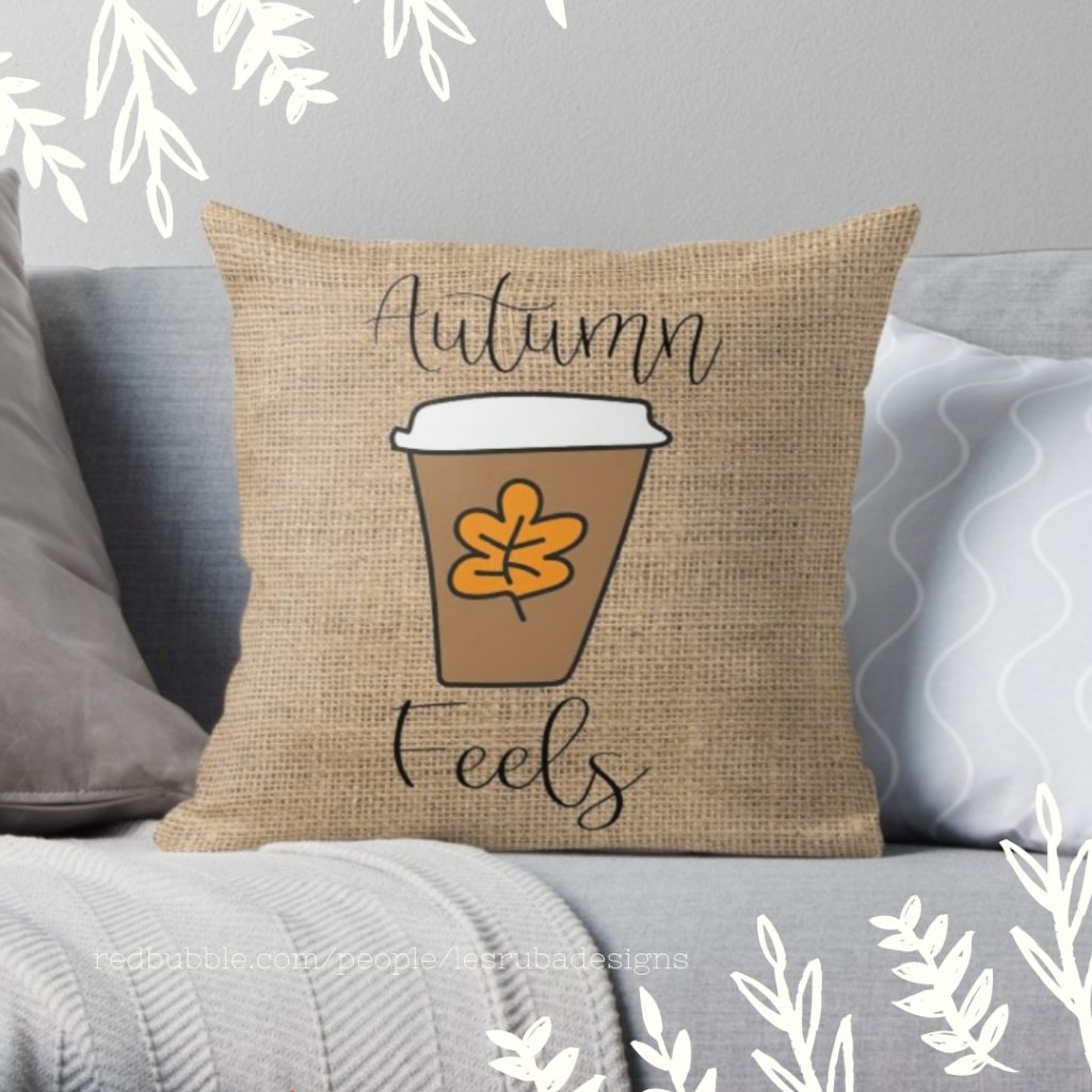 autumn throw pillow