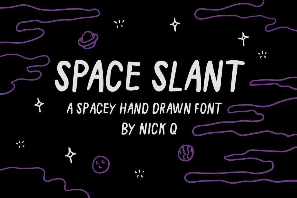 Space Slant Free Font Creative Market
