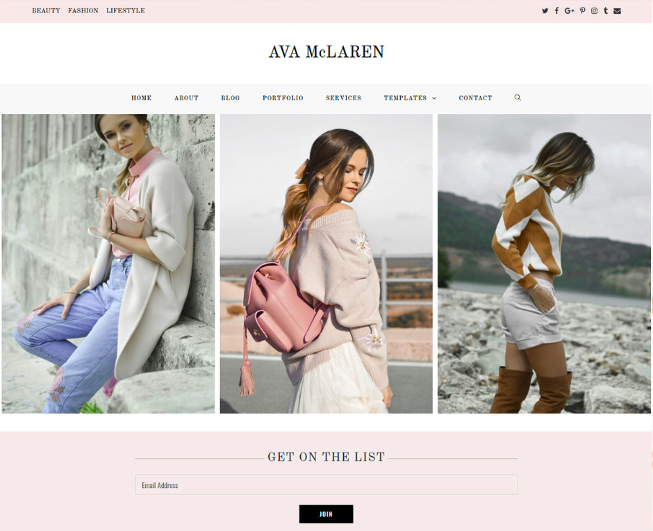 ava mclaren wordpress theme