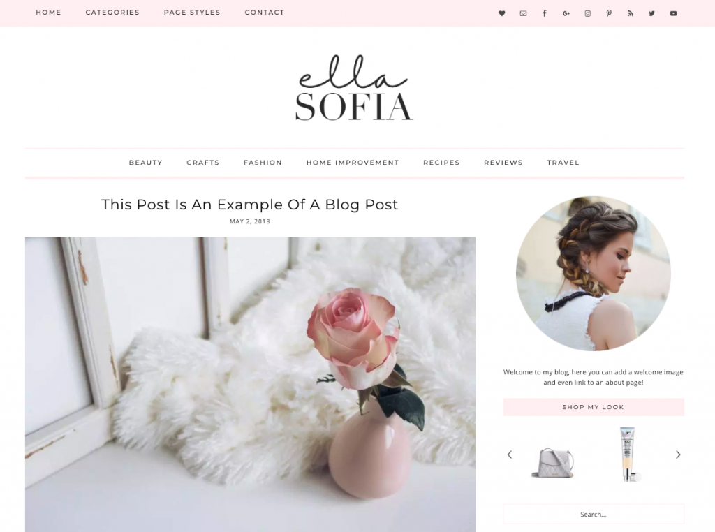 ella sofia wordpress theme