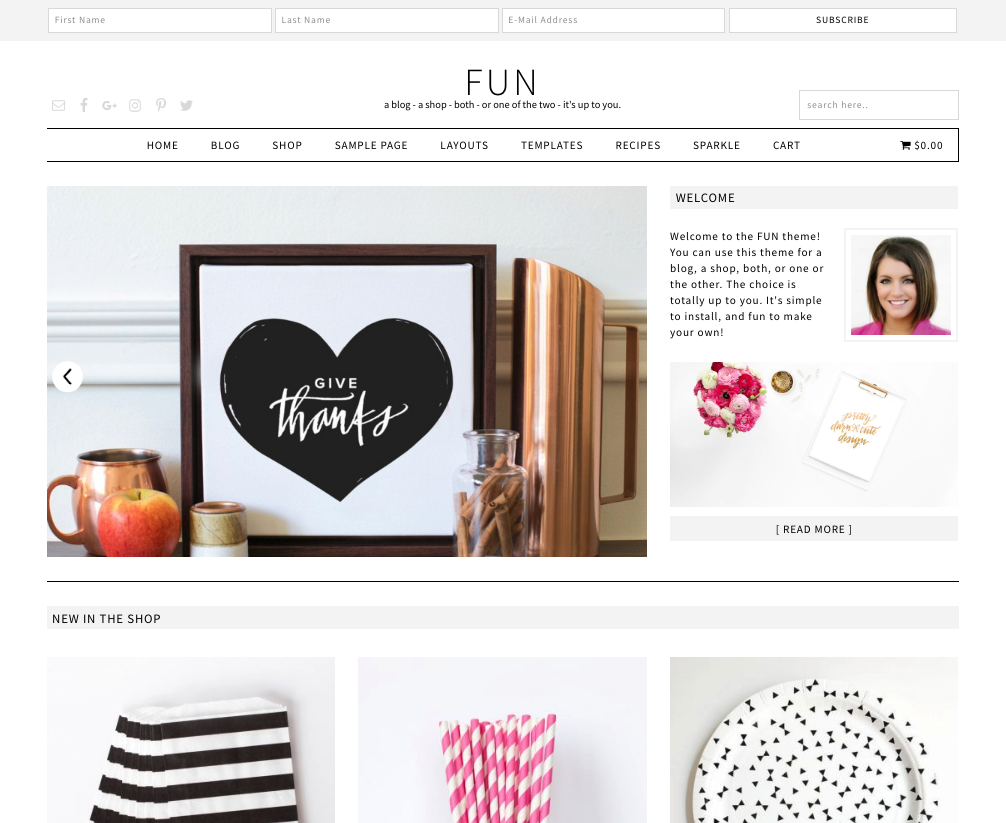 fun wordpress theme