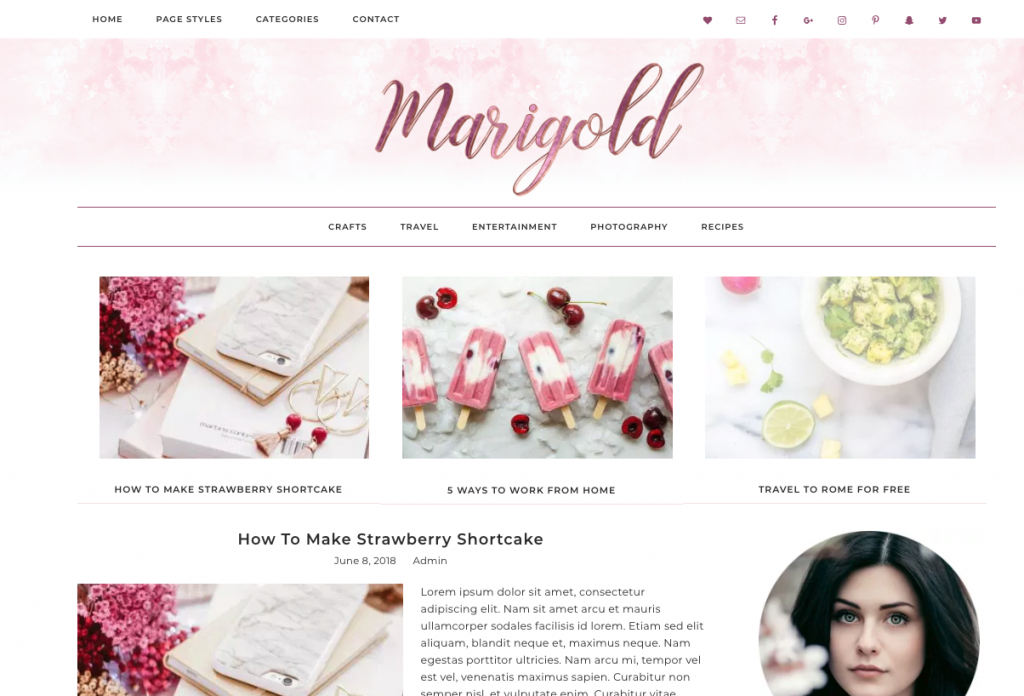 marigold wordpress theme