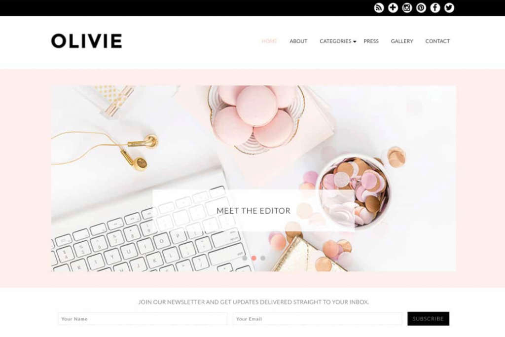 olivie wordpress theme