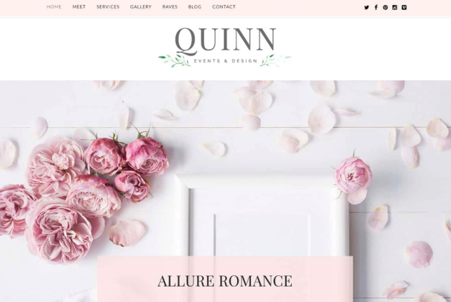 quinn feminine wordpress theme
