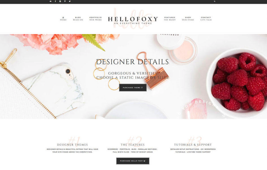 hello foxy wordpress theme