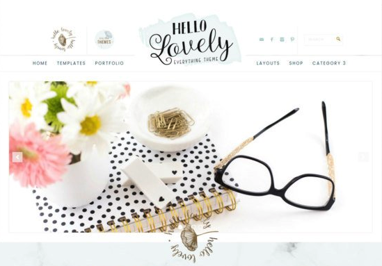 hello lovely wordpress theme