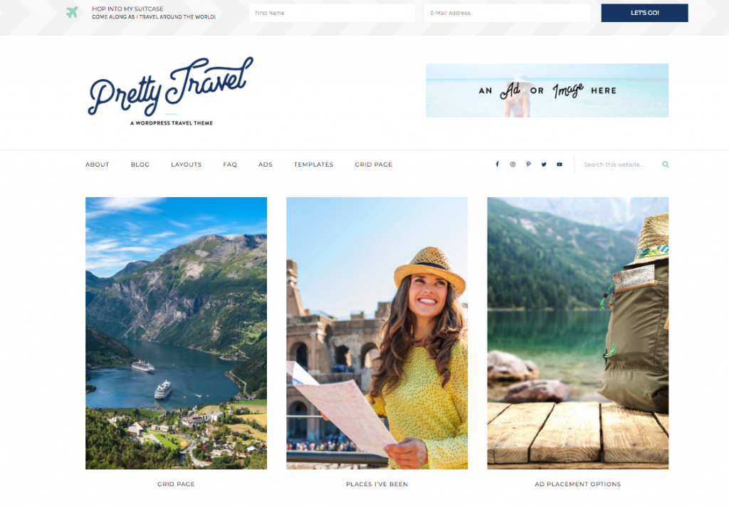 pretty travel wordpress theme