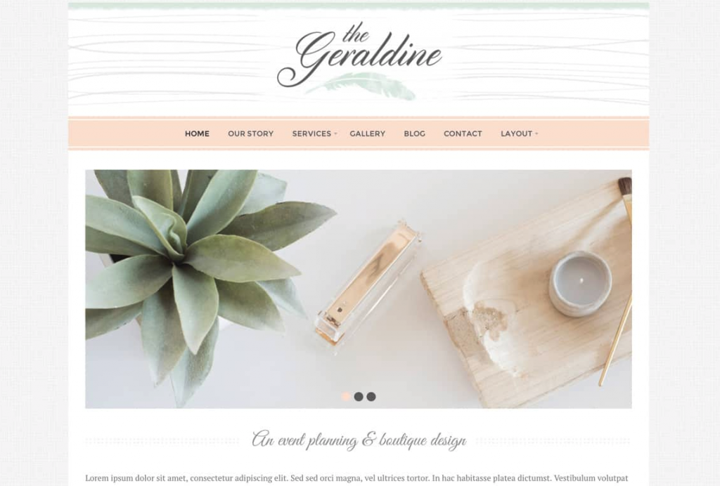 geraldine wordpress theme
