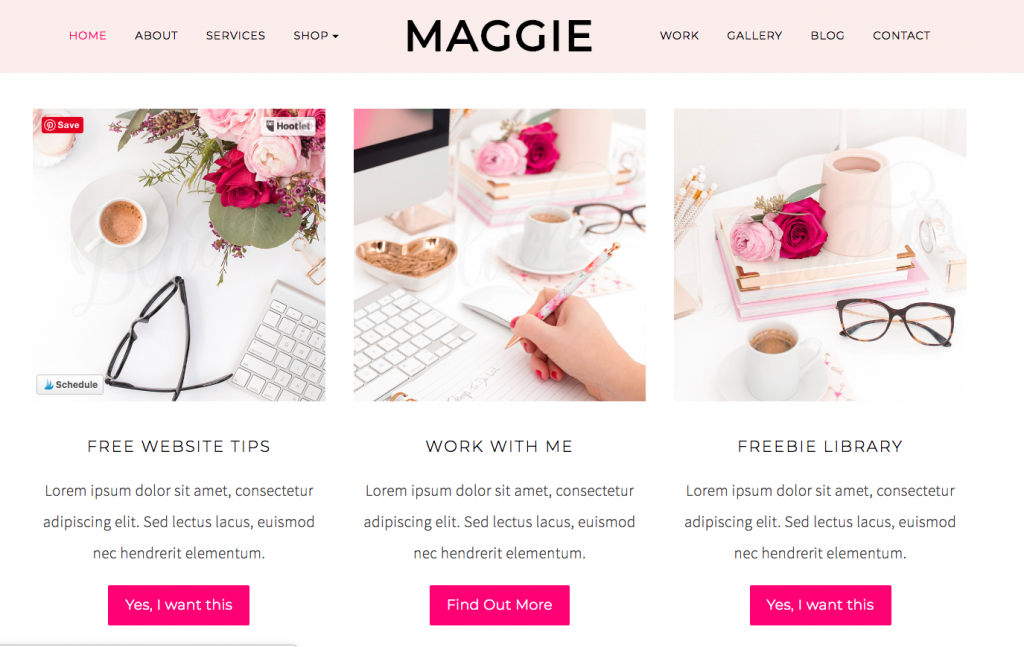 maggie theme for female blogs