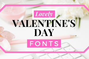 Valentine's Day Fonts Typography