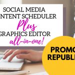 social media scheduler and graphics editor in one, auto posting tool PromoRepublic