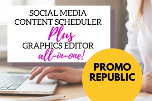 social media scheduler and graphics editor in one, auto posting tool PromoRepublic