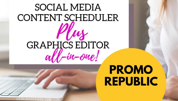 social media scheduler and graphics editor in one, auto posting tool PromoRepublic