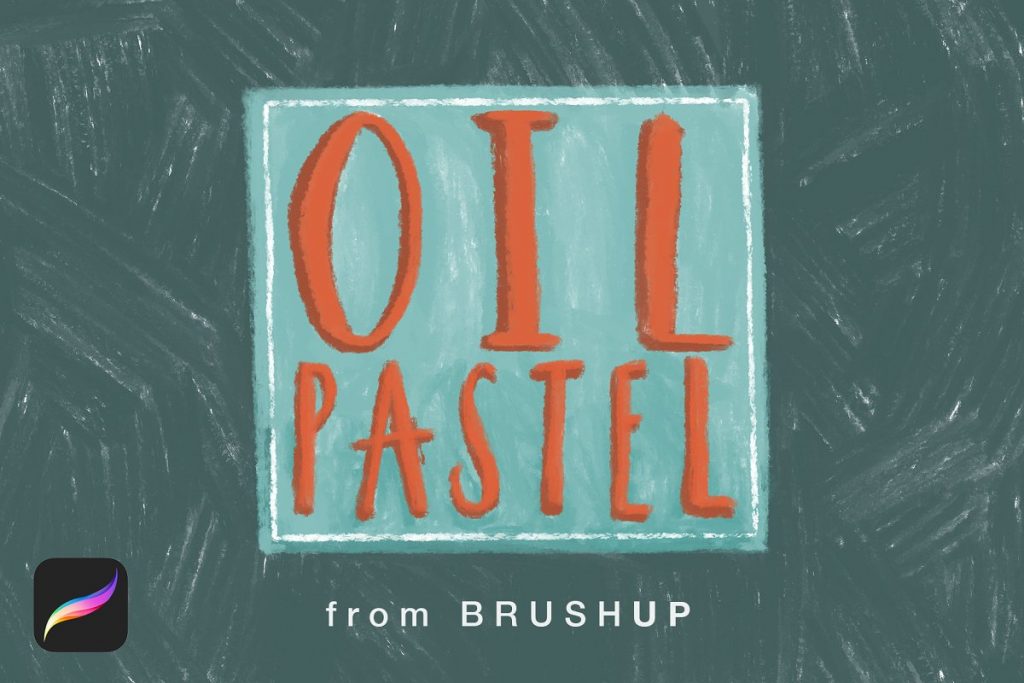 procreate oil pastel brush set