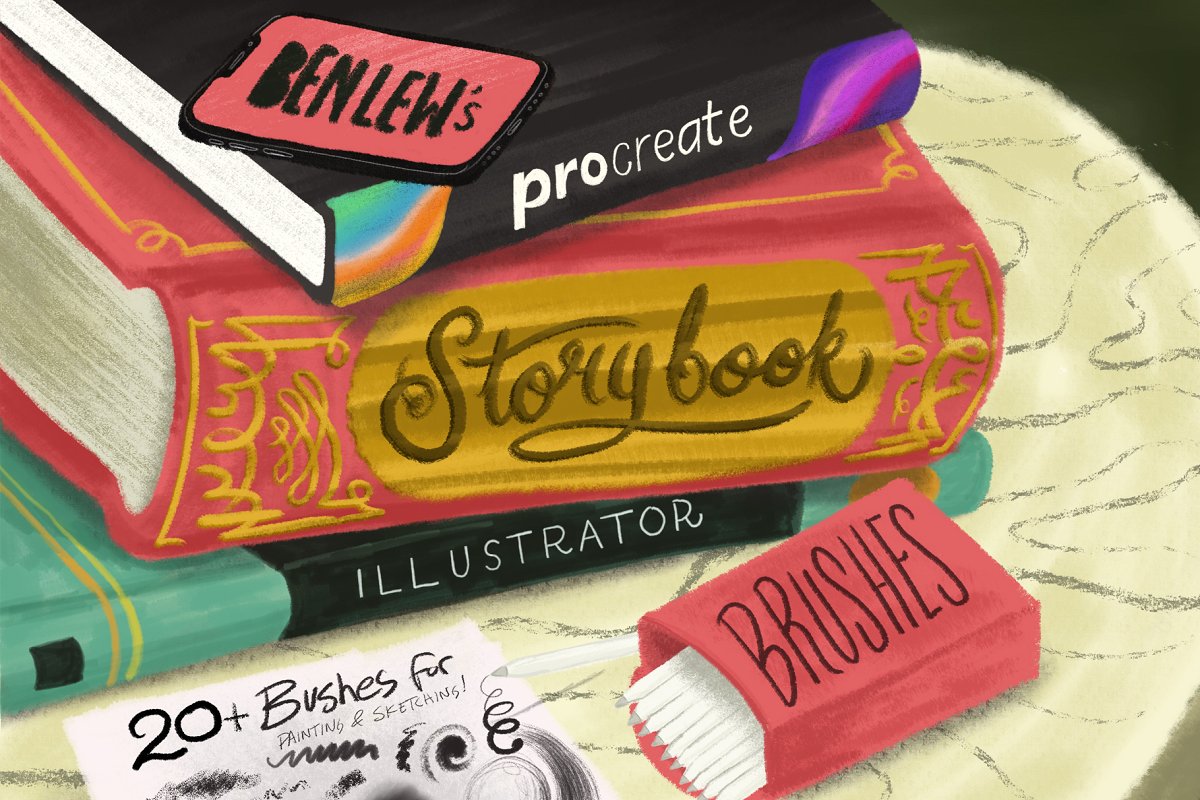 Procreate Brushes for Children's Book Illustrators Lesruba Designs
