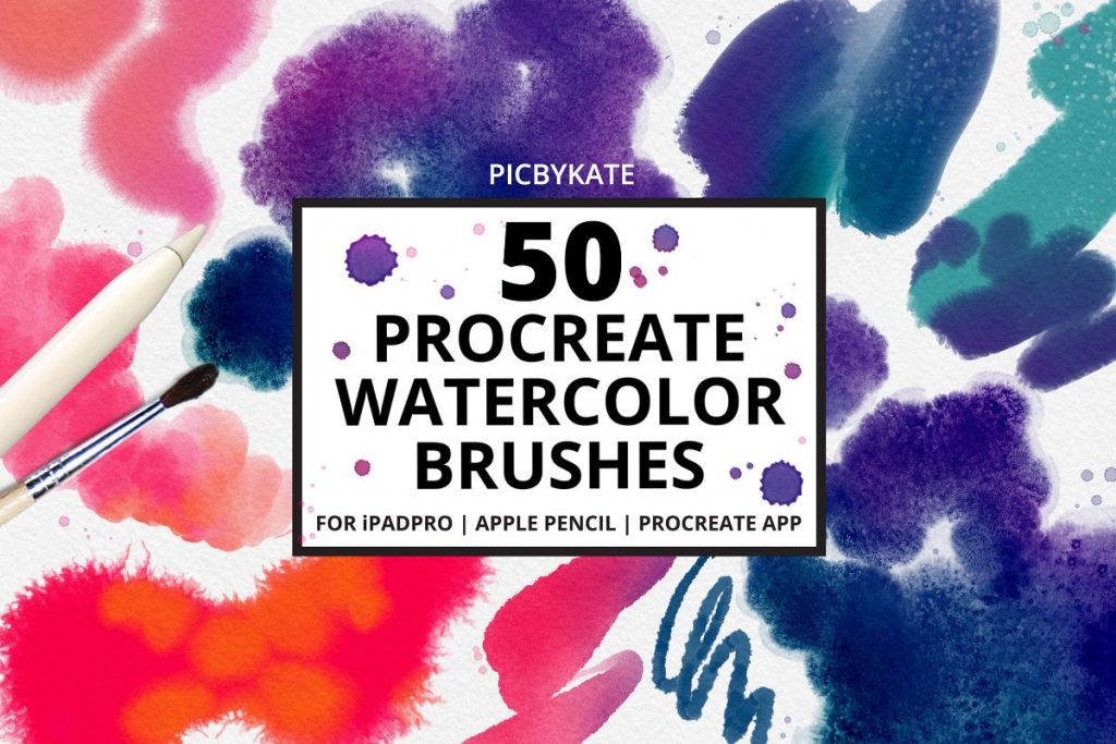 watercolor brushes procreate