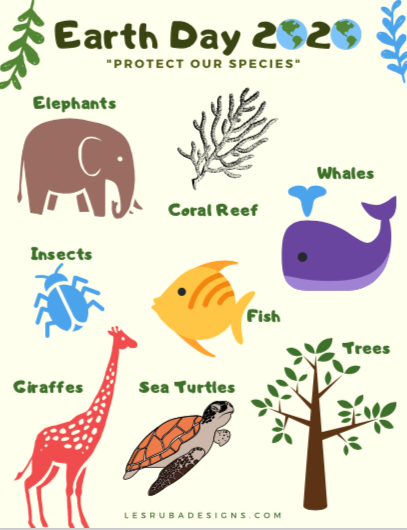 Free earth day printables protect our species