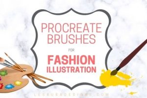 Fashion brushes and stamps for procreate