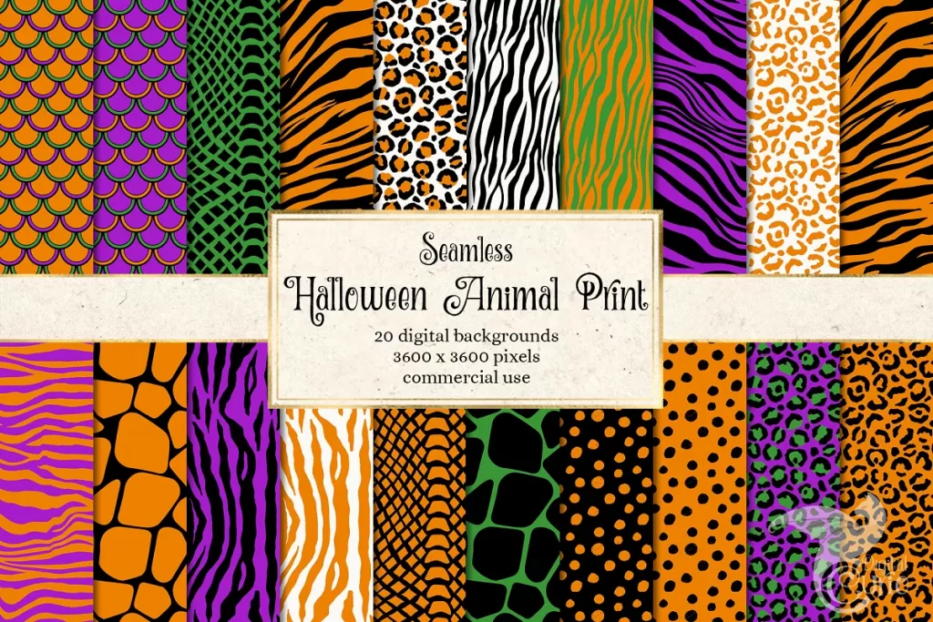 Halloween animal print patterns