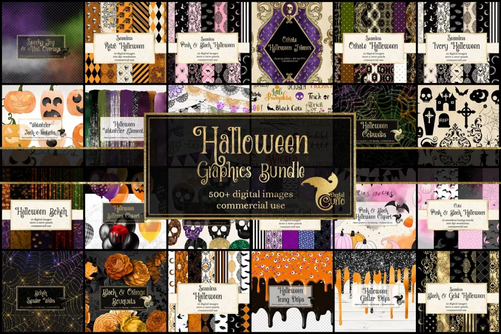Halloween graphics bundle